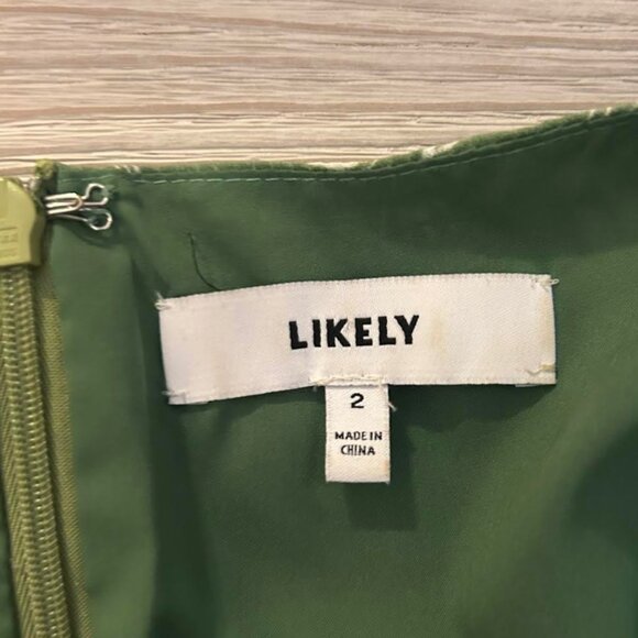 Likely Green Sundress, size 2 - Picture 2 of 4